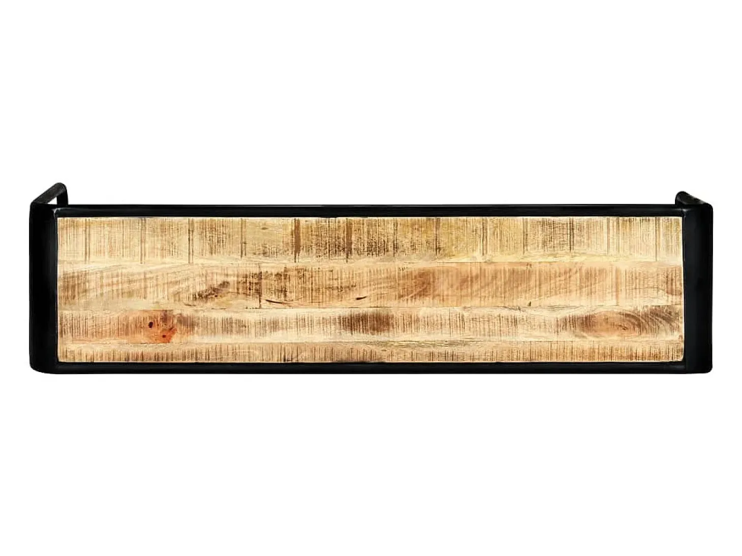 Mesa consola de madera maciza de mango sin tratar 140x35x76 cm