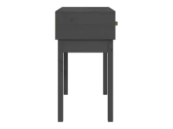 Mesa consola de madera maciza de pino gris 76,5x40x75 cm ES412742