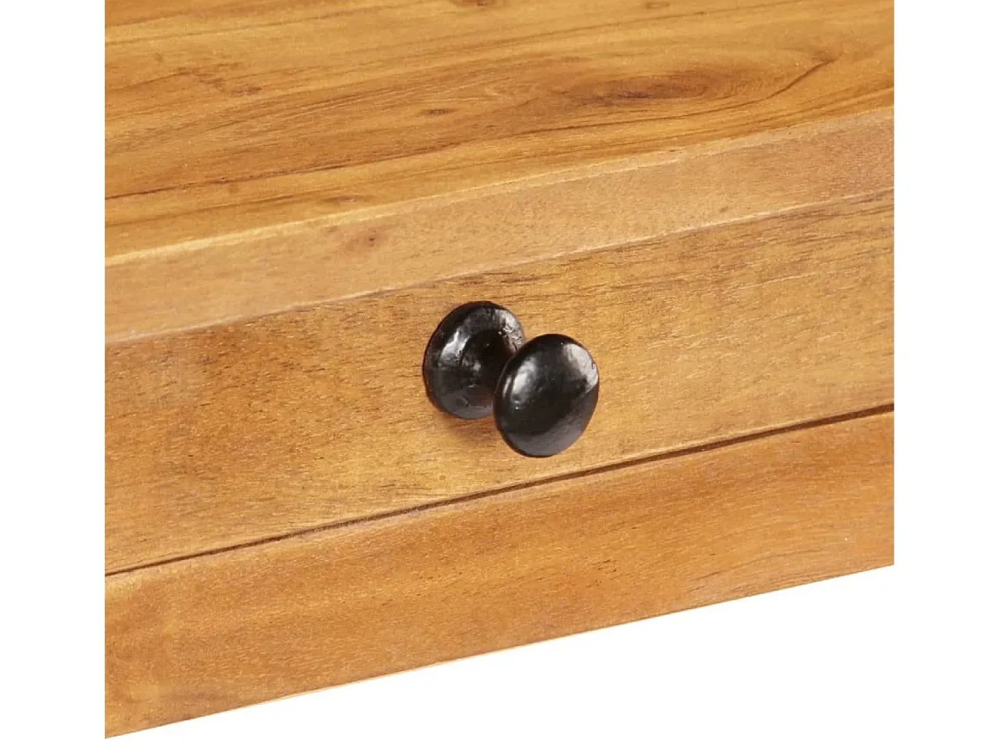 Mesa consola de madera maciza de acacia 100x40x76 cm