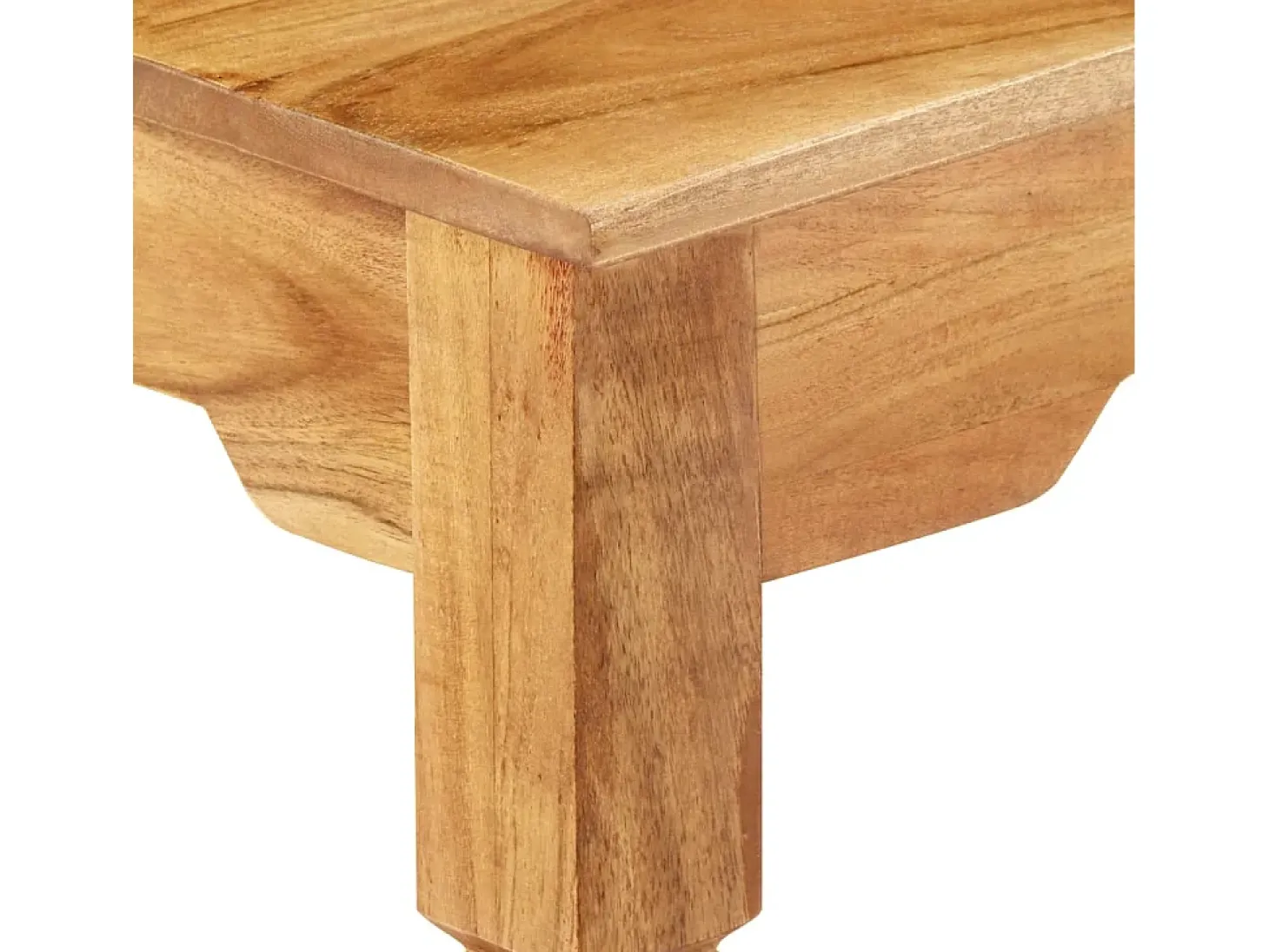 Mesa consola de madera maciza de acacia 100x40x76 cm
