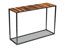 Mesa consola de madera maciza reciclada 110x35x76 cm ES429953