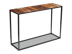 Mesa consola de madera maciza reciclada 110x35x76 cm ES429953