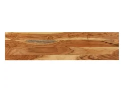 Mesa consola de madera maciza de acacia 120x30x75 cm
