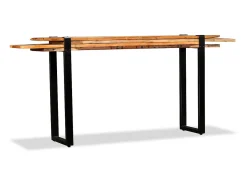 Mesa consola de madera maciza reciclada ajustable