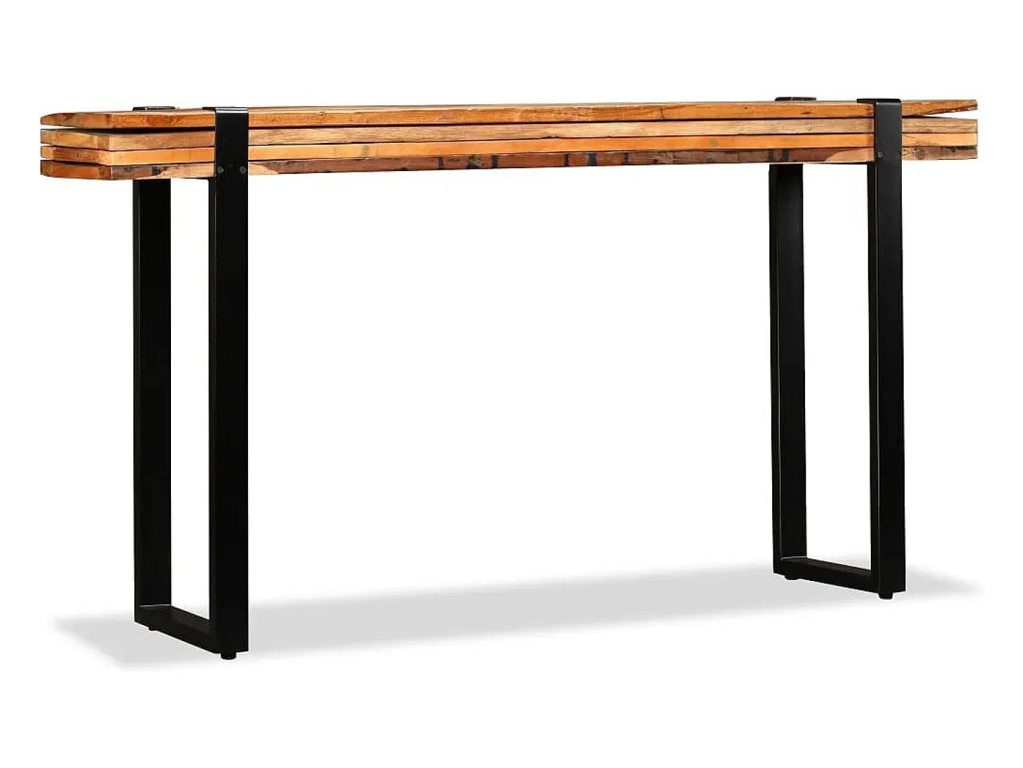 Mesa consola de madera maciza reciclada ajustable