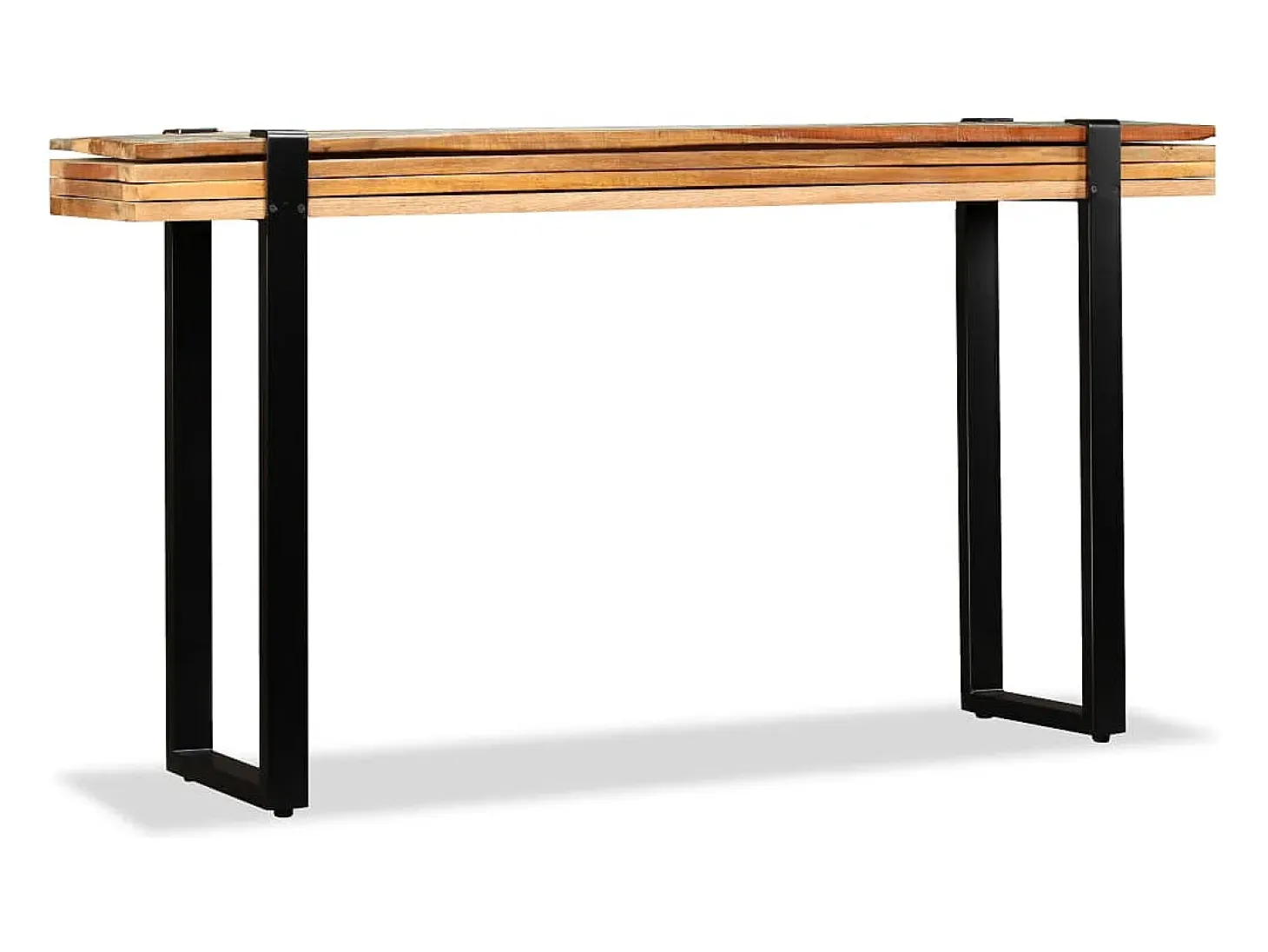 Mesa consola de madera maciza reciclada ajustable