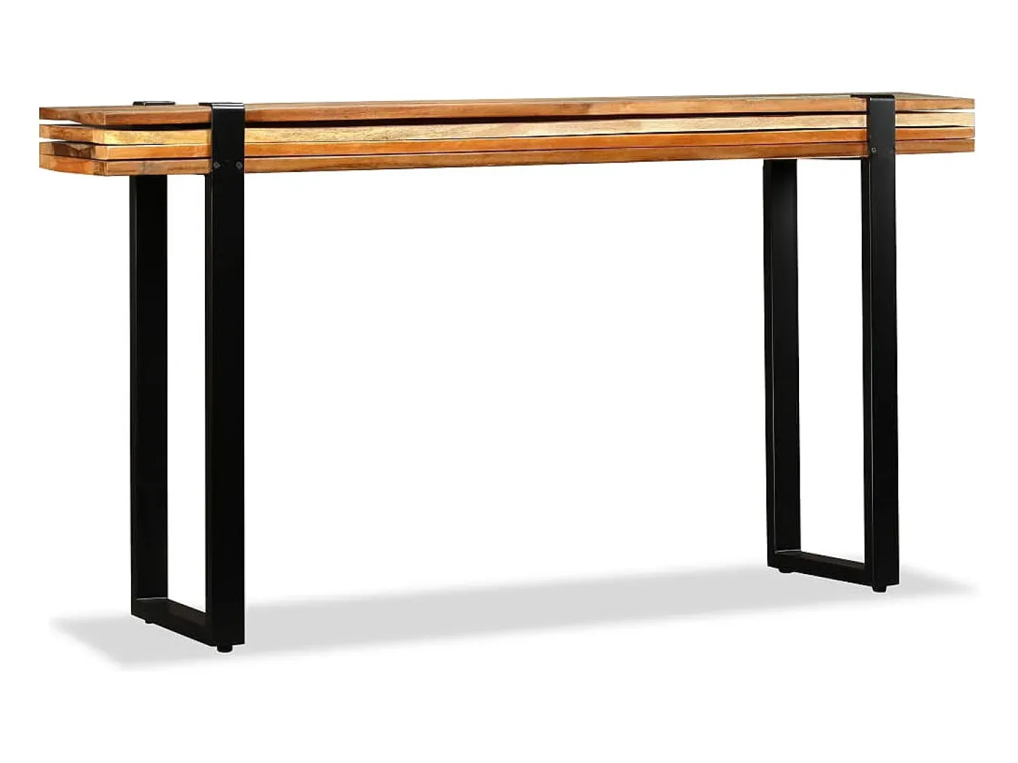 Mesa consola de madera maciza reciclada ajustable