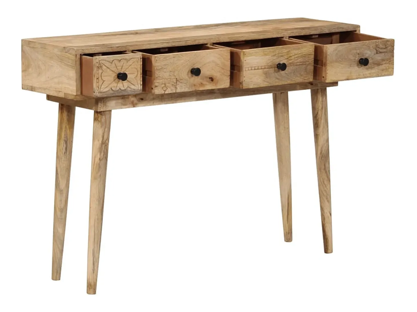 Mesa consola de madera maciza de mango 110x30x75 cm ES912120