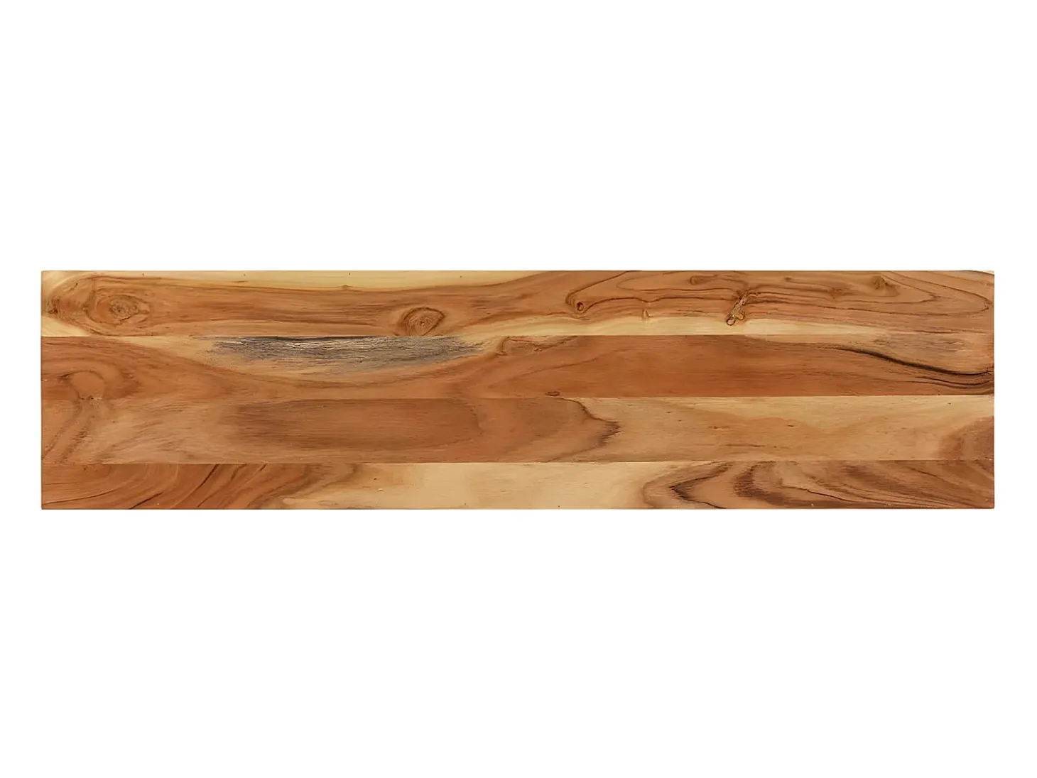 Mesa consola de madera maciza de acacia 120x30x75 cm ES338550