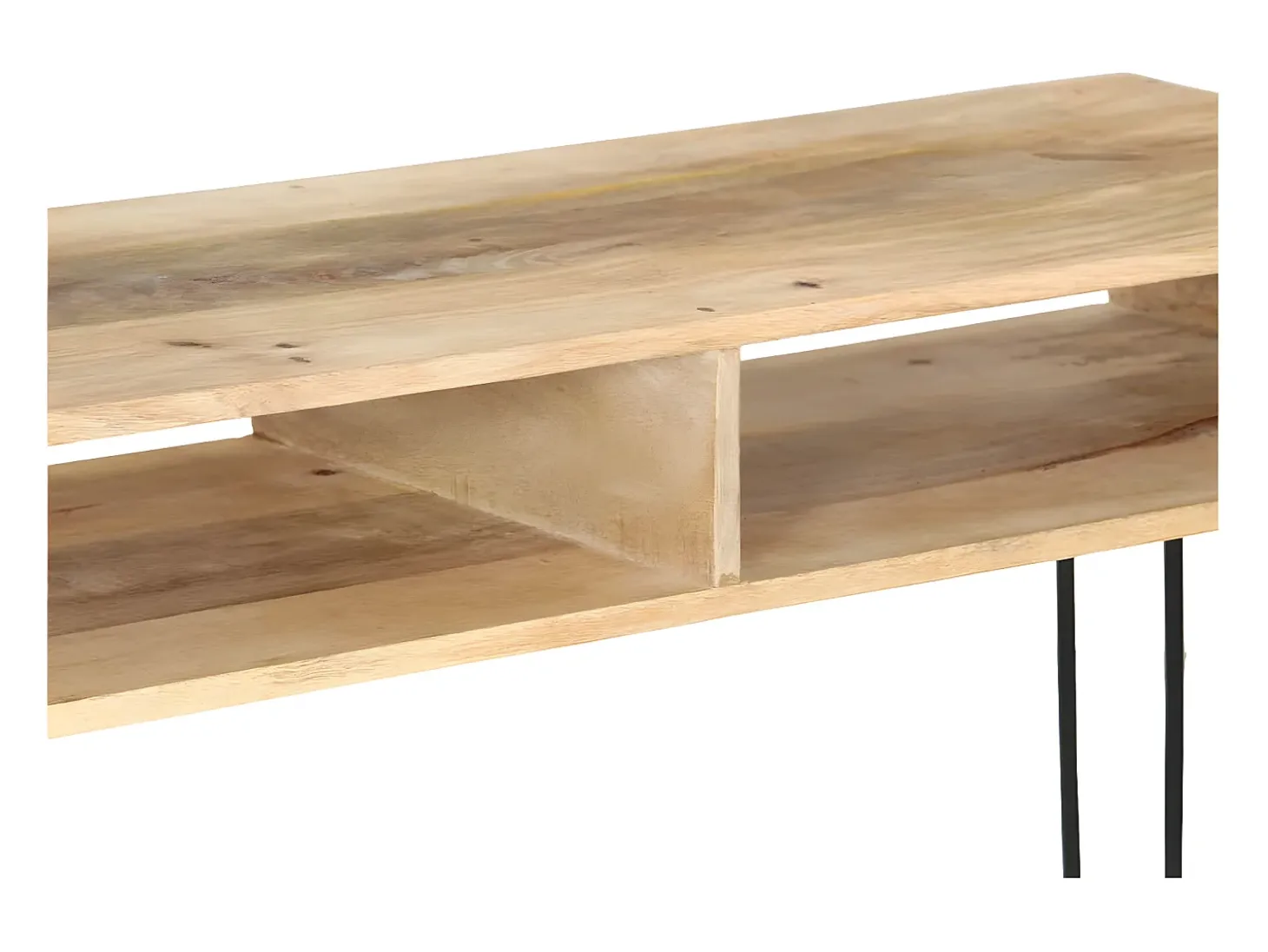 Mesa consola de madera maciza de mango 115x35x76 cm ES246898