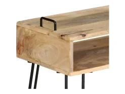 Mesa consola de madera maciza de mango 115x35x76 cm ES246898