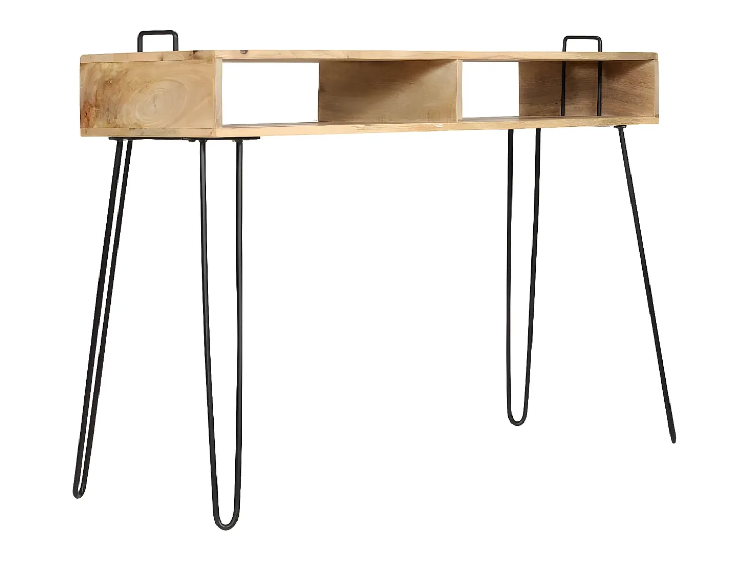 Mesa consola de madera maciza de mango 115x35x76 cm ES246898