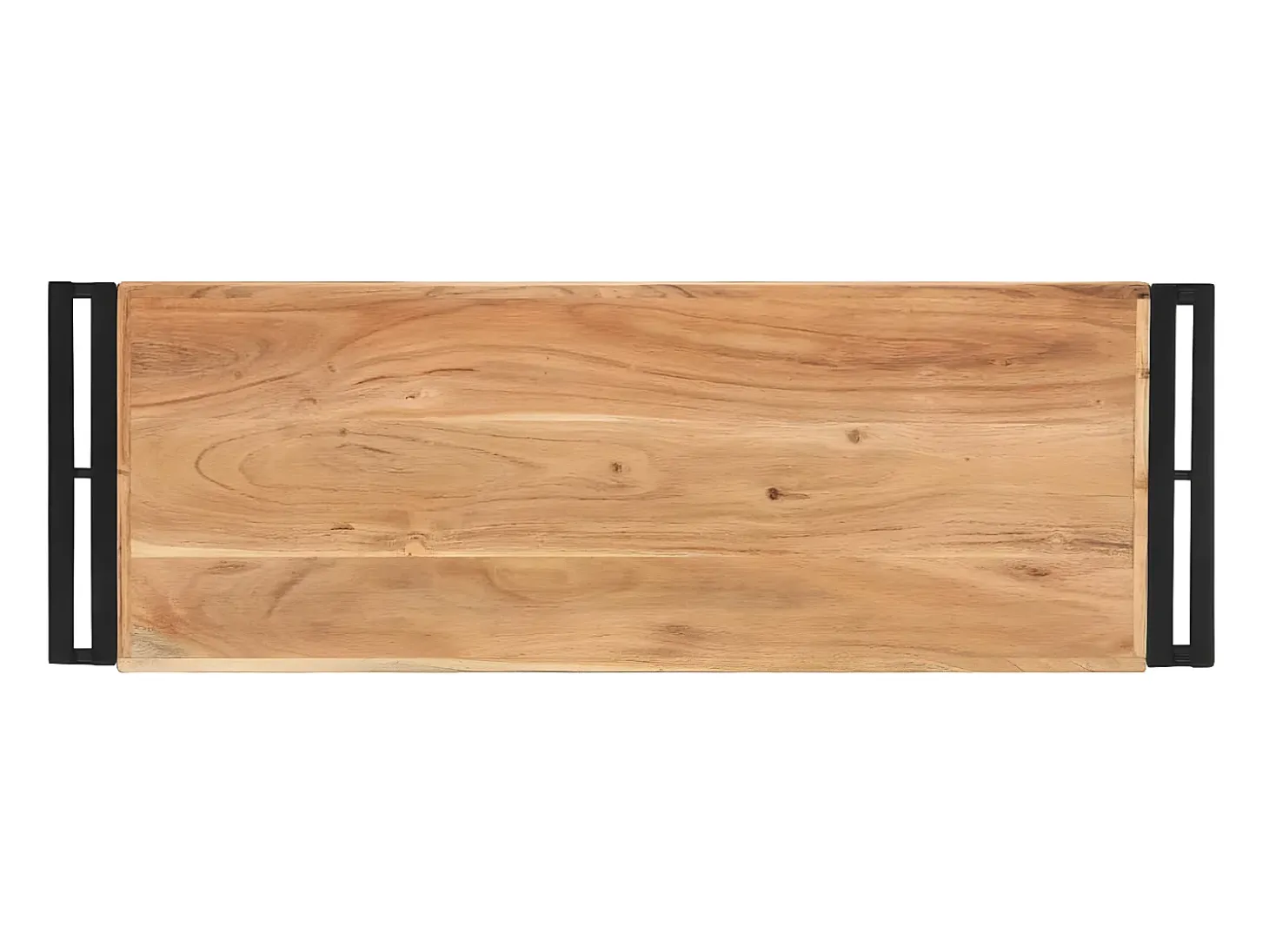 Mesa consola de madera maciza de acacia 90x30x75 cm ES659500