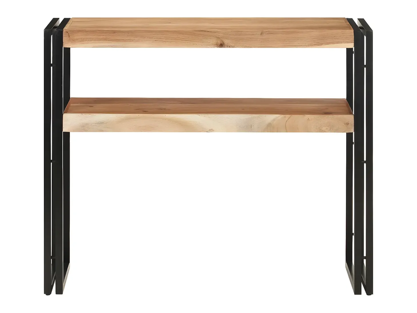 Mesa consola de madera maciza de acacia 90x30x75 cm ES659500