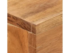 Mesa consola de madera maciza de acacia 120x30x75 cm