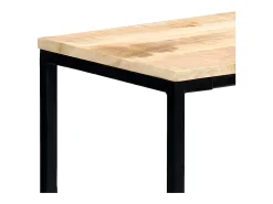 Mesa consola de madera maciza de mango en bruto 140x35x76 cm ES725898
