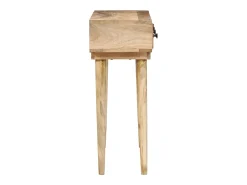 Mesa consola de madera maciza de mango 110x30x75 cm