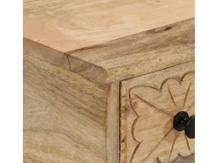 Mesa consola de madera maciza de mango 110x30x75 cm