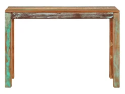 Mesa consola de madera maciza reciclada 110x35x76 cm