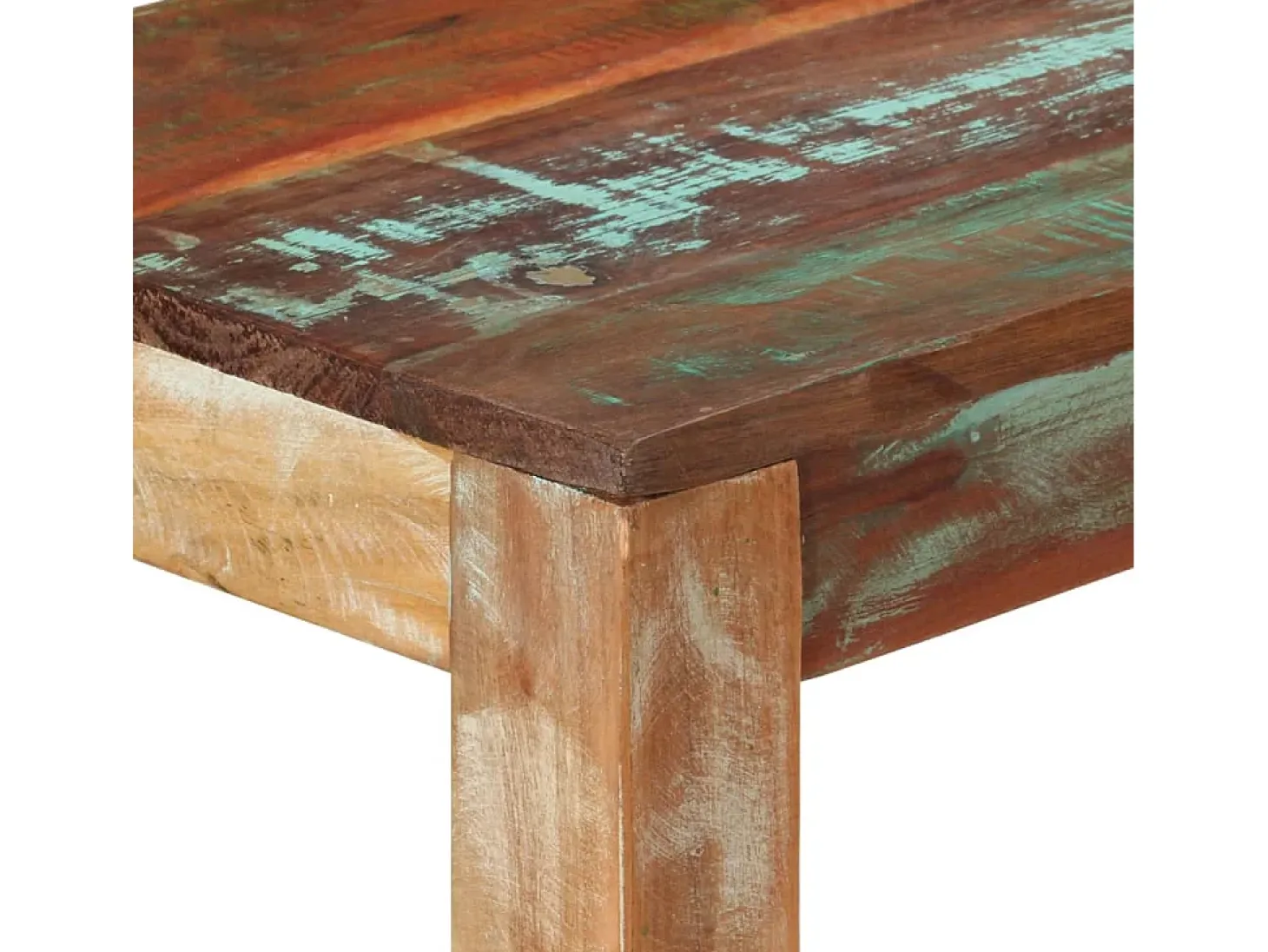 Mesa consola de madera maciza reciclada 110x35x76 cm