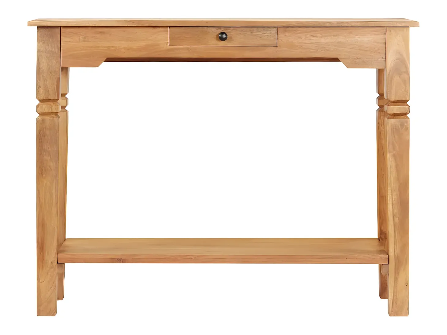 Mesa consola de madera maciza de acacia 100x40x76 cm ES711380