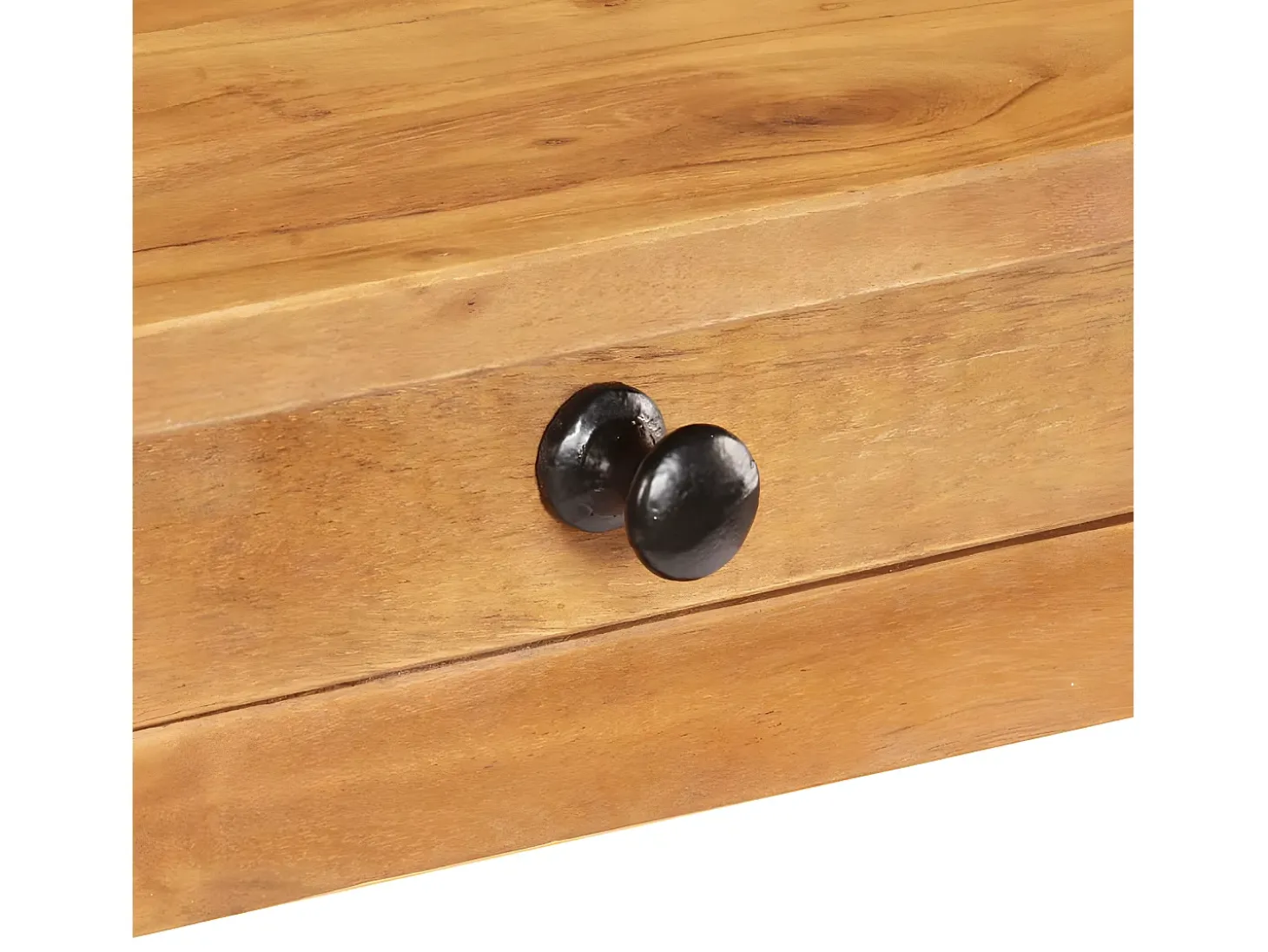 Mesa consola de madera maciza de acacia 100x40x76 cm ES711380