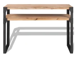 Mesa consola de madera maciza reciclada 120x40x85 cm ES565773