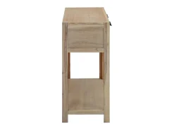 Mesa consola de madera maciza de acacia 82x33x73 cm