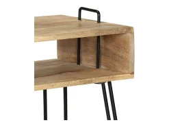 Mesa consola de madera maciza de mango 115x35x76 cm
