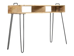 Mesa consola de madera maciza de mango 115x35x76 cm