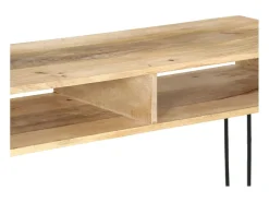 Mesa consola de madera maciza de mango 115x35x76 cm
