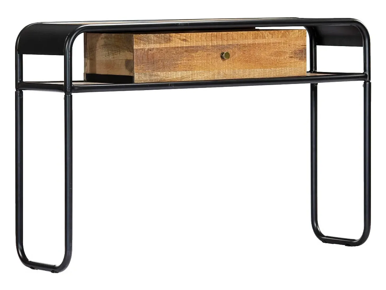 Mesa consola de madera maciza de mango 118x30x75 cm