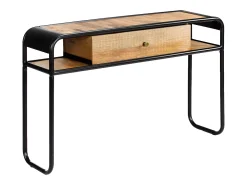 Mesa consola de madera maciza de mango 118x30x75 cm ES304340