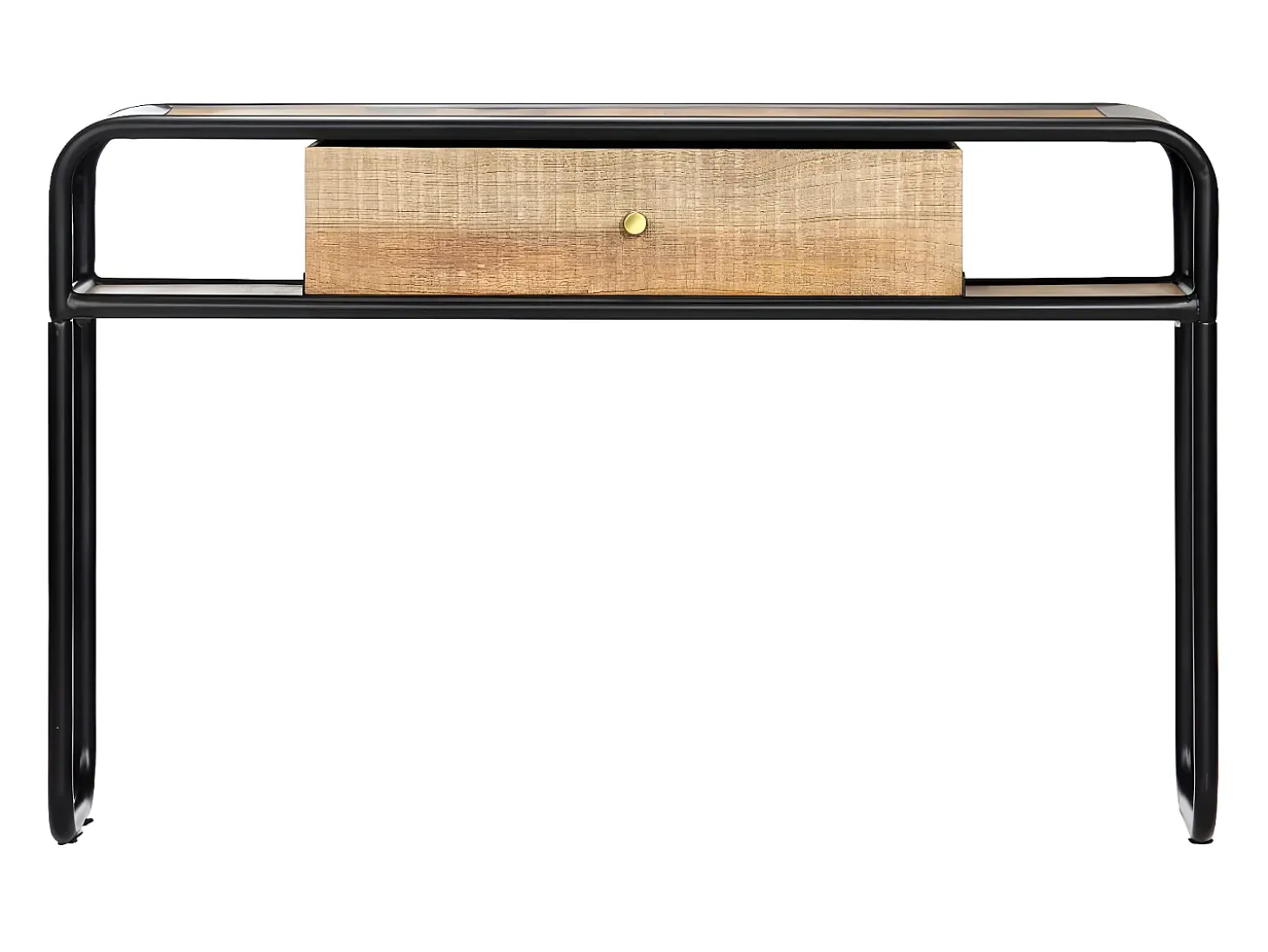 Mesa consola de madera maciza de mango 118x30x75 cm ES304340
