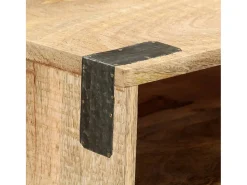 Mesa consola de madera maciza de mango rugosa 115x30x76 cm