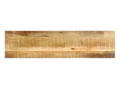 Mesa consola de madera maciza de mango en bruto 140x35x76 cm