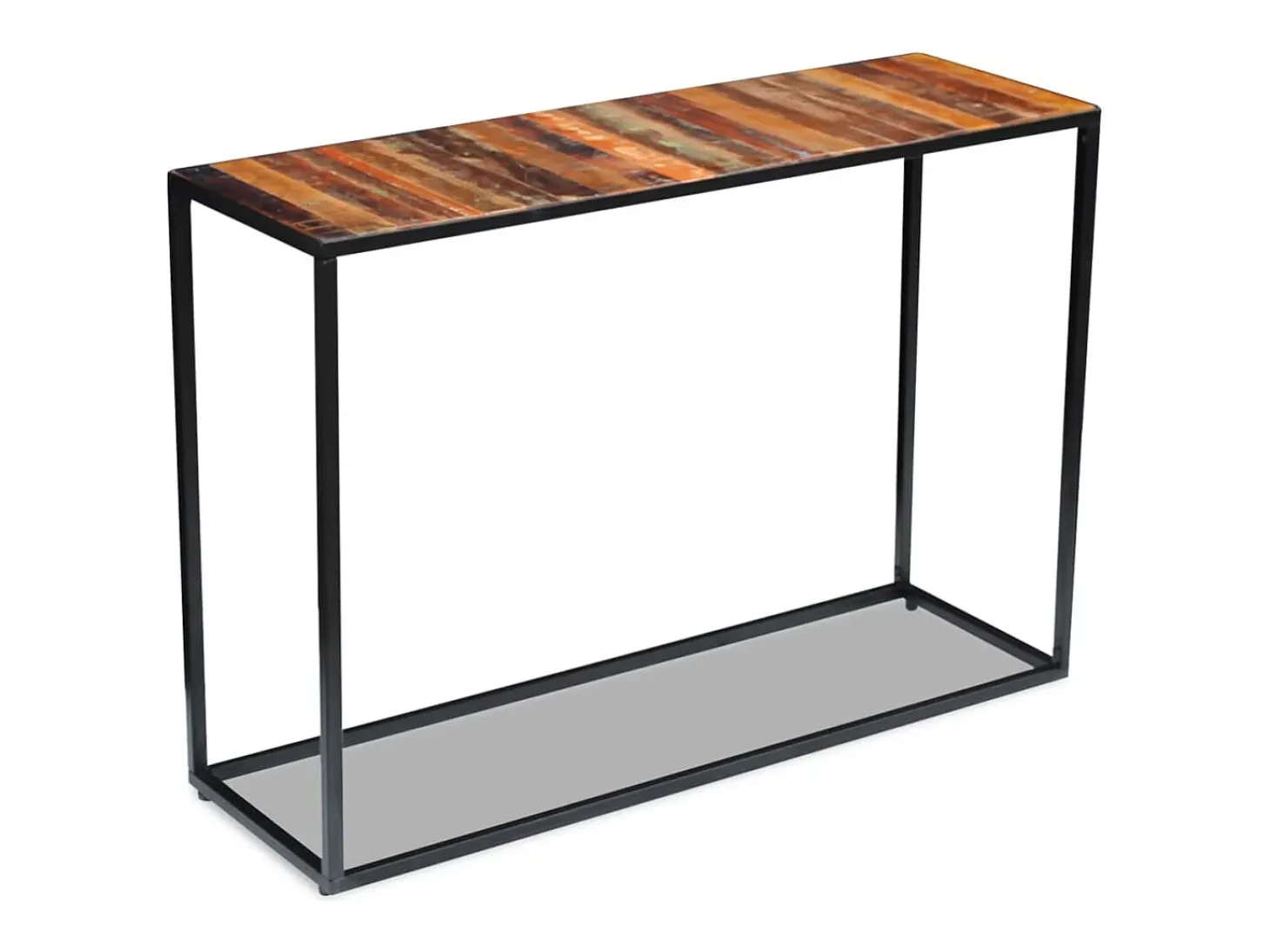 Mesa consola de madera maciza reciclada 110x35x76 cm