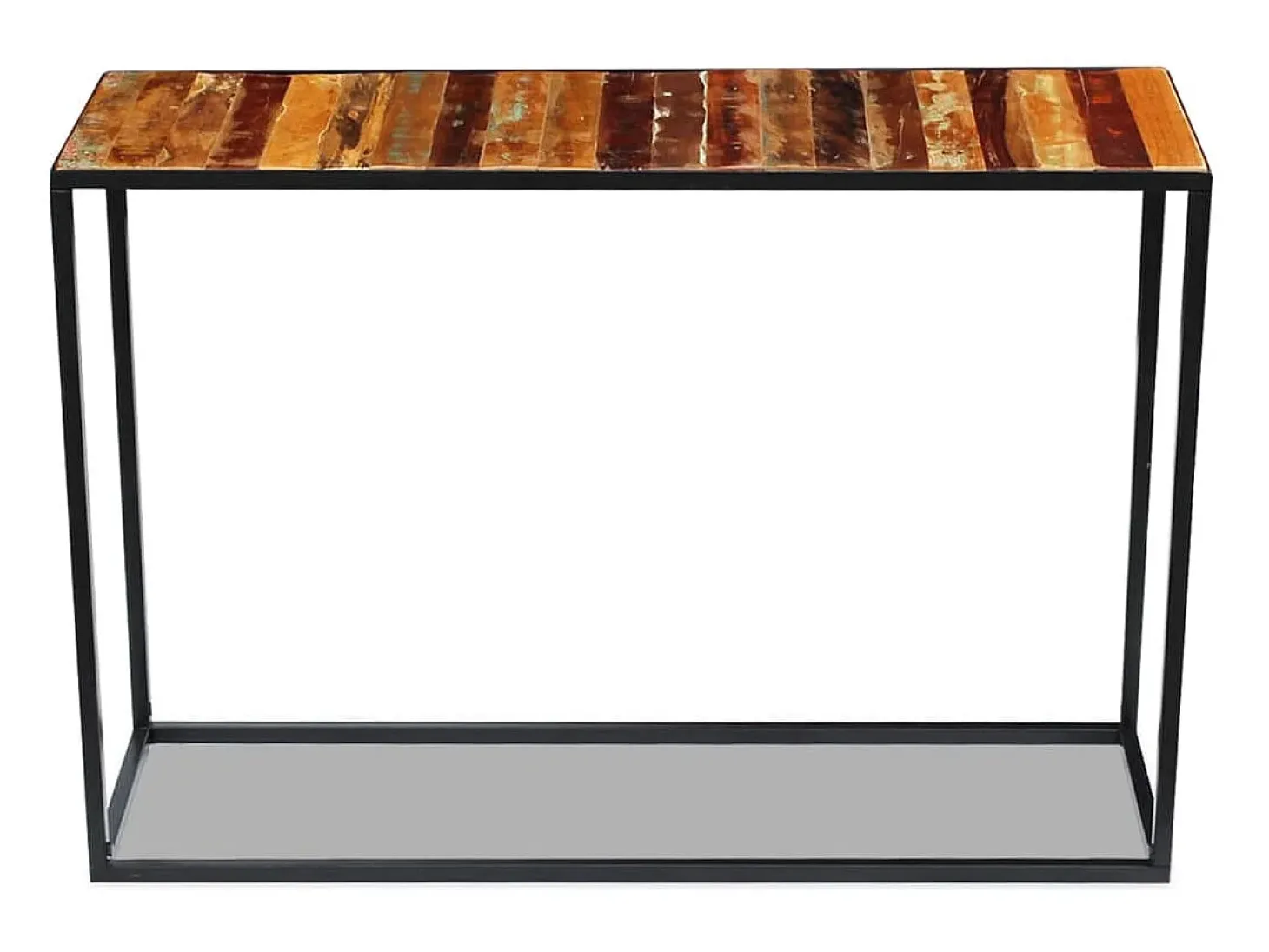 Mesa consola de madera maciza reciclada 110x35x76 cm