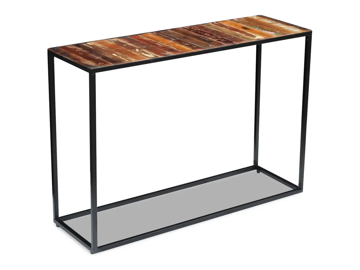 Mesa consola de madera maciza reciclada 110x35x76 cm
