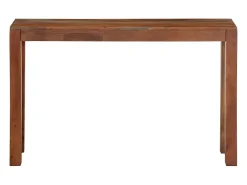 Mesa consola de madera maciza de acacia 120x30x76 cm