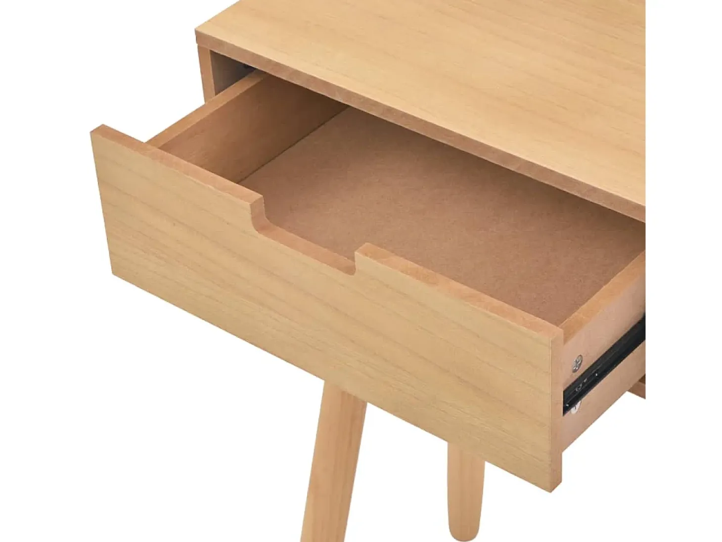 Mesa consola de madera maciza de pino 80x30x72 cm marrón