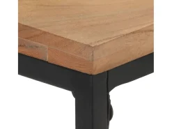 Mesa consola de madera maciza de acacia 110x35x75 cm ES869082