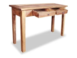 Mesa consola de madera maciza reciclada 123x42x75 cm