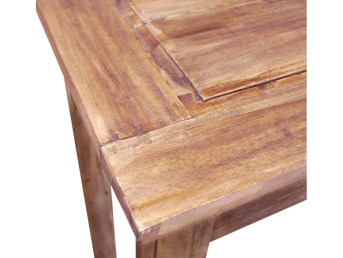 Mesa consola de madera maciza reciclada 123x42x75 cm
