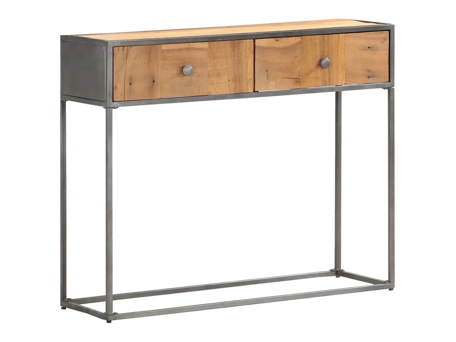 Mesa consola de madera maciza reciclada 90x30x75 cm