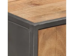 Mesa consola de madera maciza reciclada 90x30x75 cm