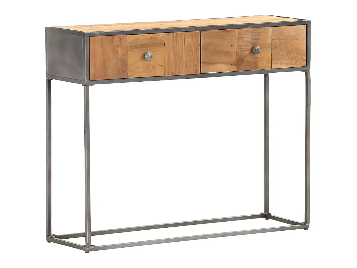 Mesa consola de madera maciza reciclada 90x30x75 cm