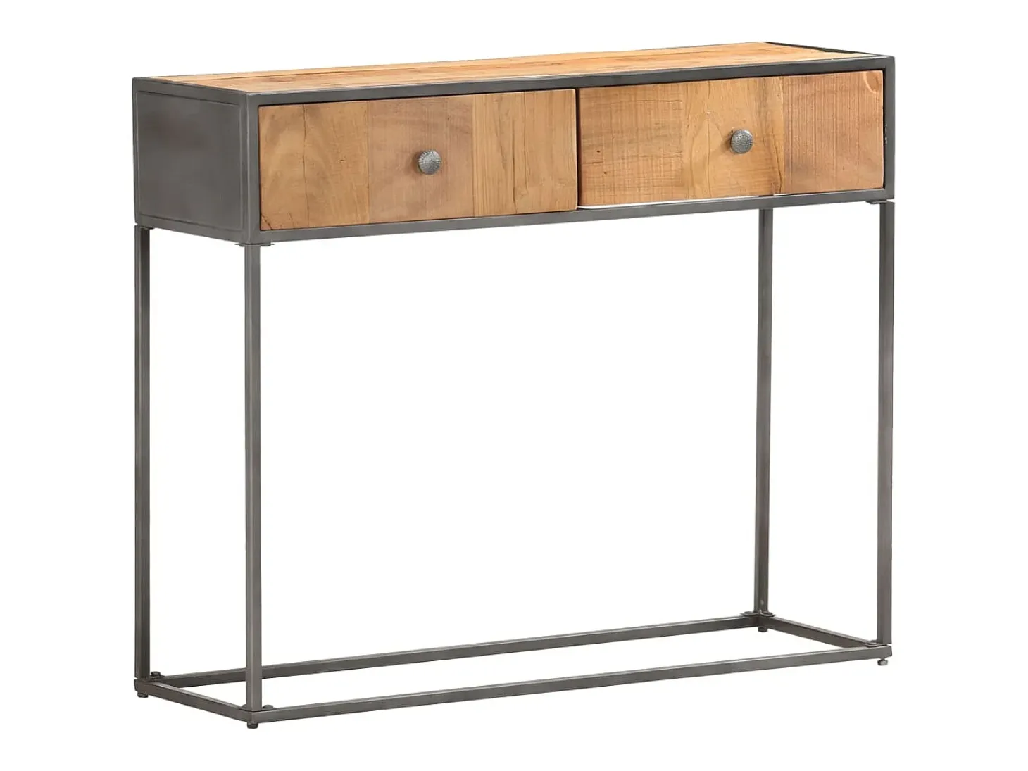 Mesa consola de madera maciza reciclada 90x30x75 cm
