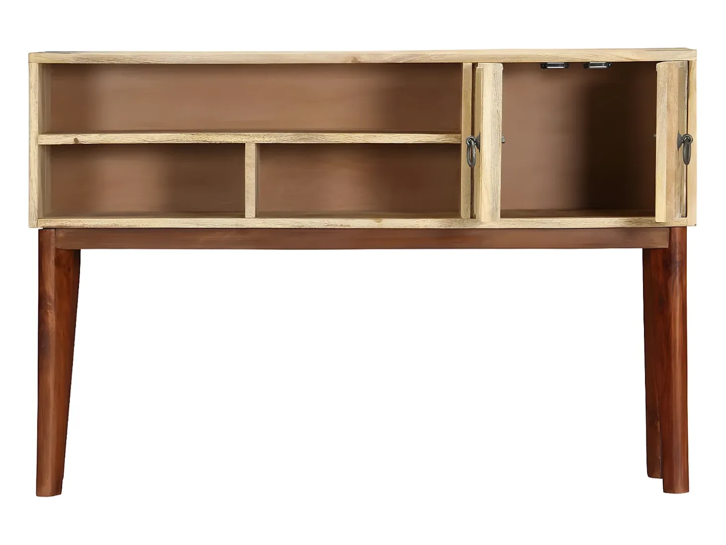 Mesa consola de madera maciza de mango rugosa 115x30x76 cm ES250736