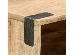 Mesa consola de madera maciza de mango rugosa 115x30x76 cm ES250736